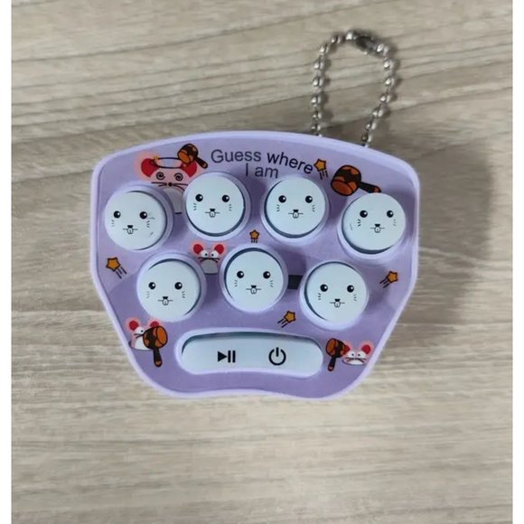 NEW! Purple Pocket Mini Whack-a-mole Game Console Adult or Kids Puzzle Cute Toy - Picture 1 of 3